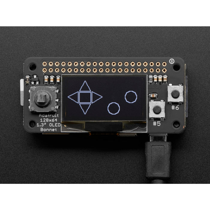 Adafruit 128x64 OLED Bonnet for Raspberry Pi