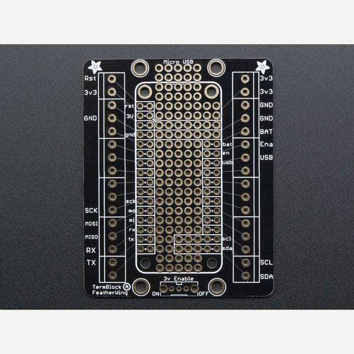 Assembled Terminal Block Breakout FeatherWing for all Feathers