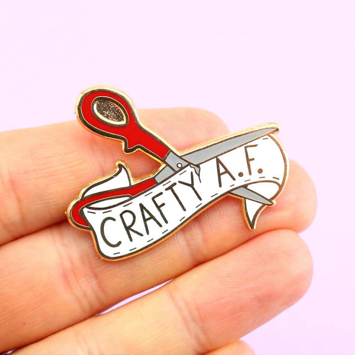 Crafty A.F Lapel Pin