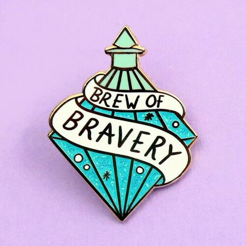Brew Of Bravery Lapel Pin
