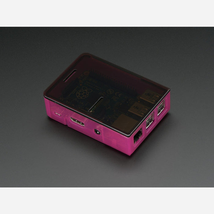 Pi Model B+ / Pi 2 / Pi 3 Case Base - Pink