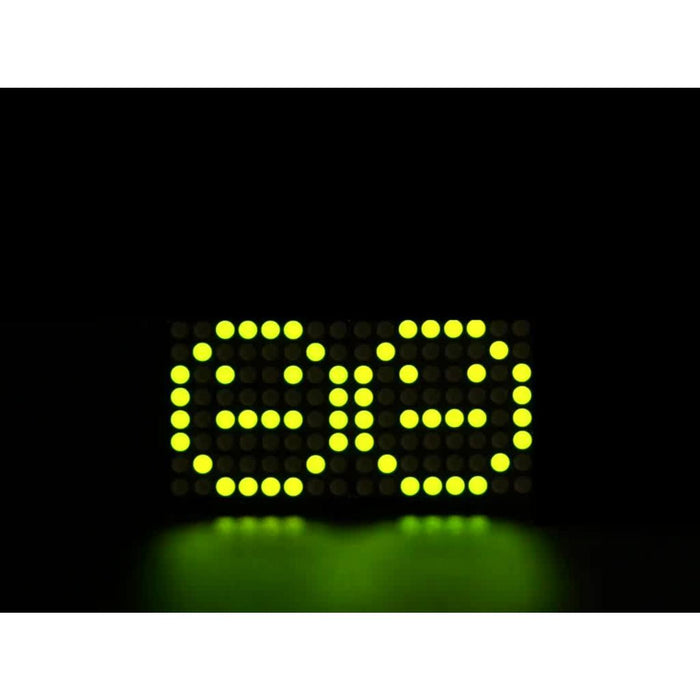 Adafruit 0.8 8x16 LED Matrix FeatherWing Display Kit - Yellow-Green