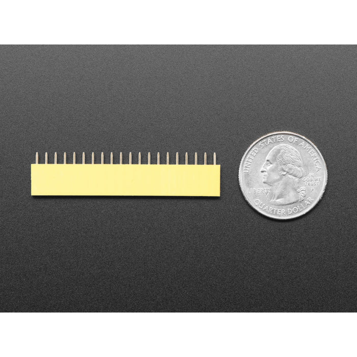 20-pin 0.1 Female Header - Yellow - 5 pack