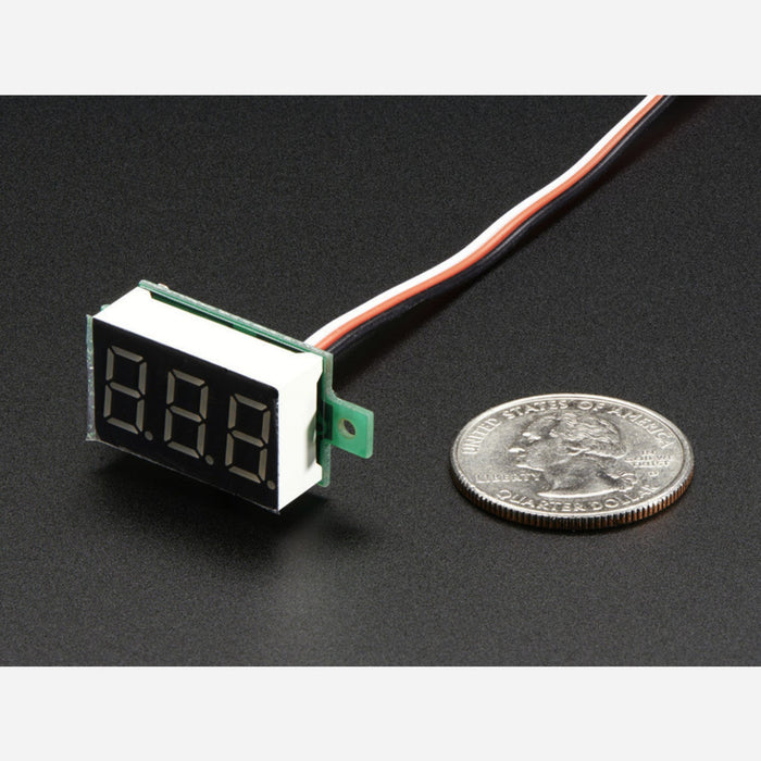 Mini 3-wire Volt Meter (0 - 99.9VDC)