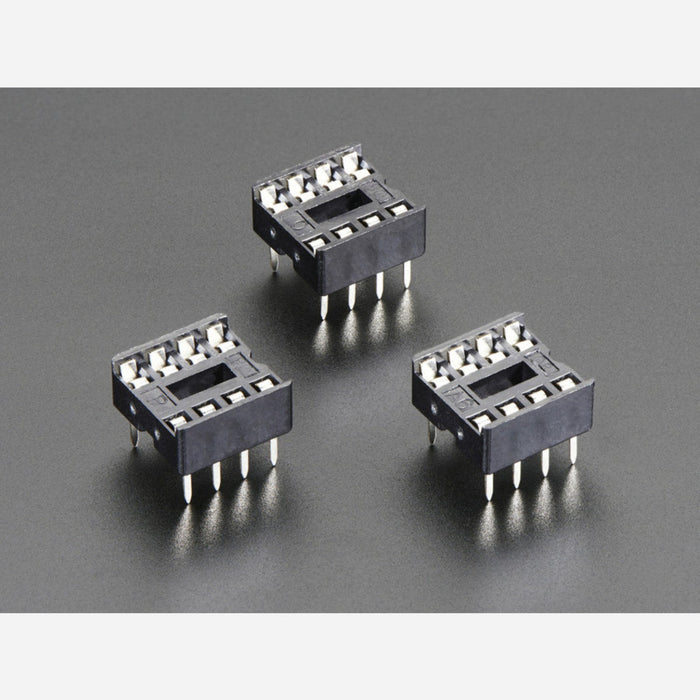 IC Socket - for 8-pin 0.3 Chips - Pack of 3