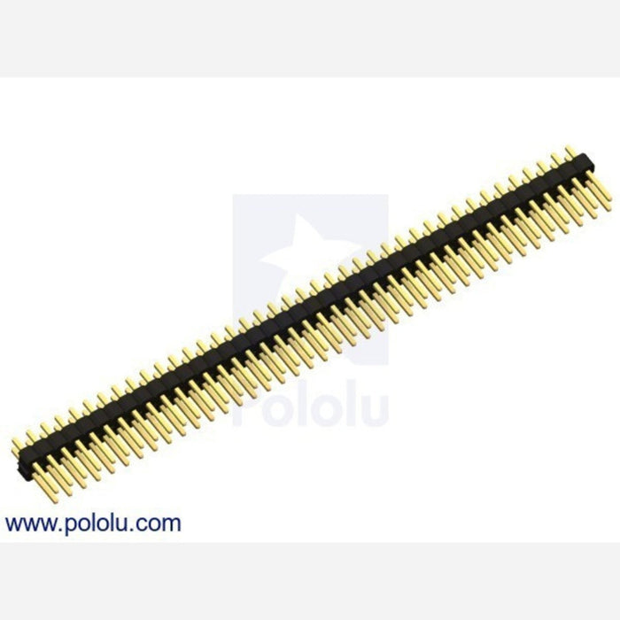 0.100 (2.54 mm) Breakaway Male Header: 2x40-Pin, Straight