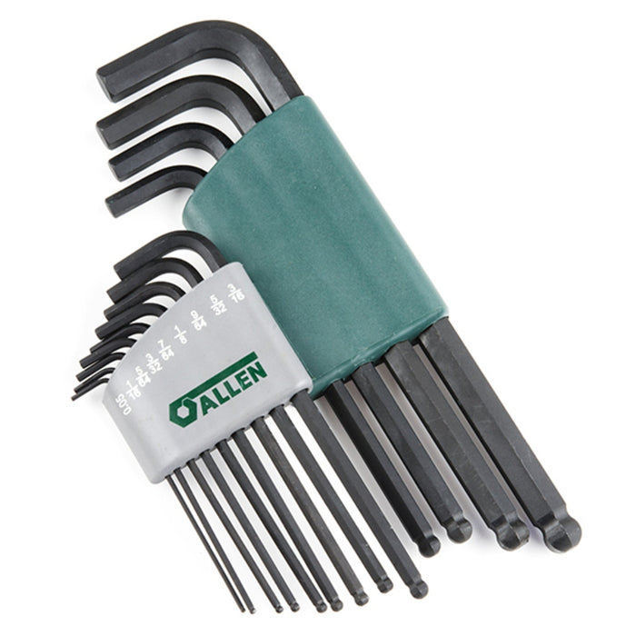 Hex Key Set - SAE (Ball End, 13 Pieces)
