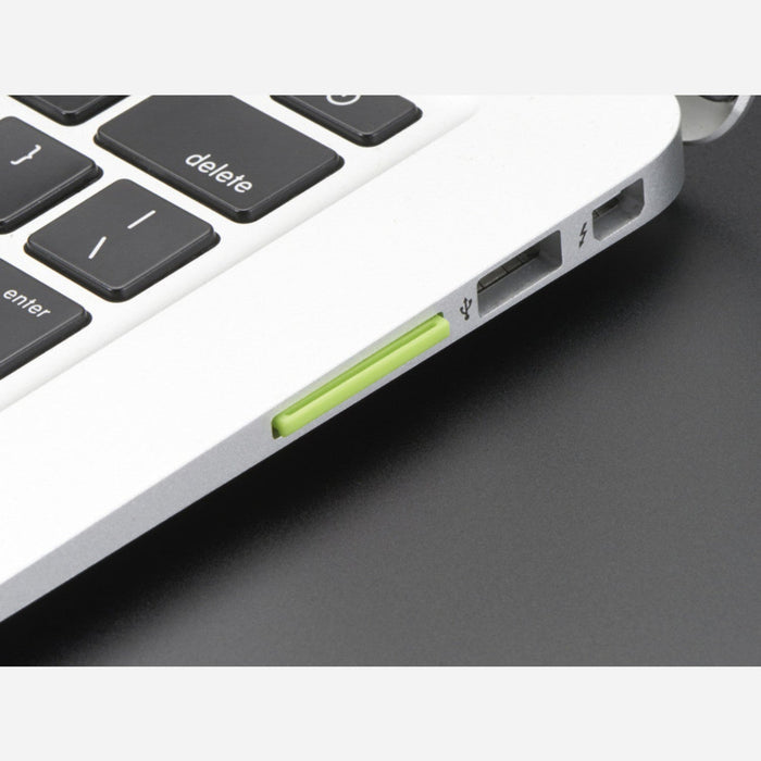Green Shortening microSD adapter for Raspberry Pi  Macbooks