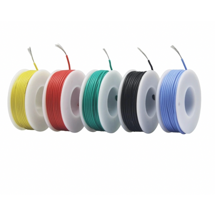 26 AWG silicone wire 5 colour box