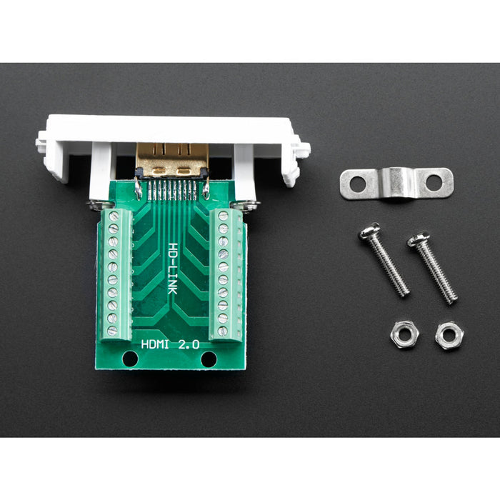 Panel Mount HDMI Socket to Terminal Block Breakout