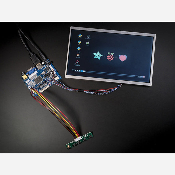Pixel Qi 10 Display with Controller- 1024x600 HDMI/VGA/NTSC/PAL