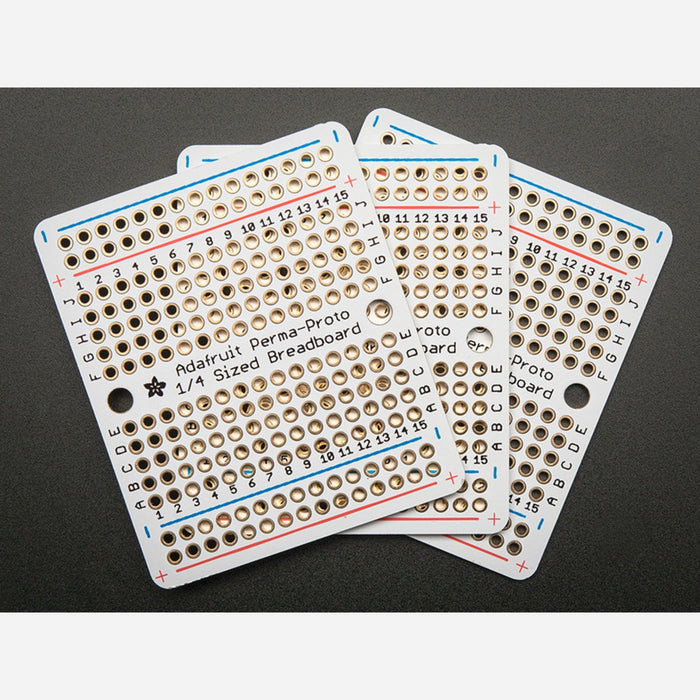 Adafruit Perma-Proto Quarter-Sized Breadboard PCB (3-Pack)