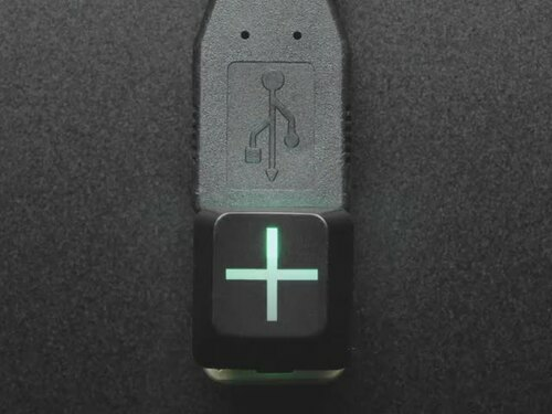 Etched Glow-Through Keycap - Zener ESP Plus Design