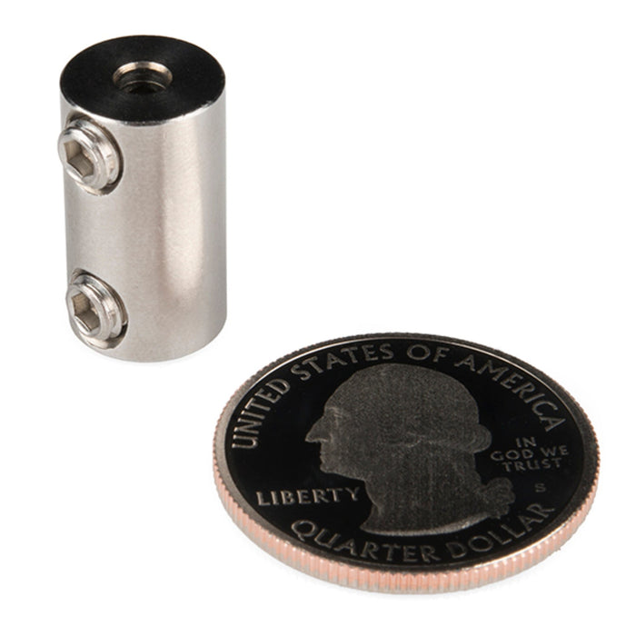 Shaft Coupler - 1/8 to 1/8