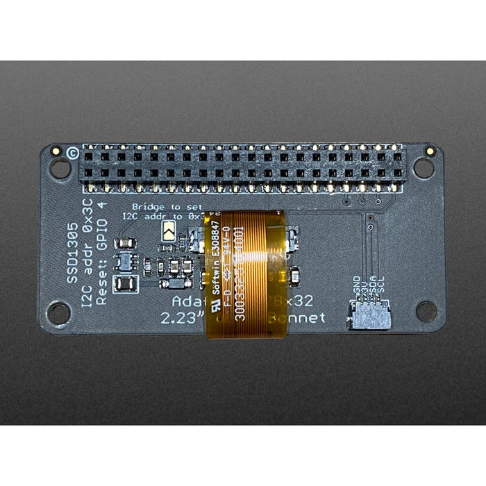 Adafruit 2.23 Monochrome OLED Bonnet for Raspberry Pi