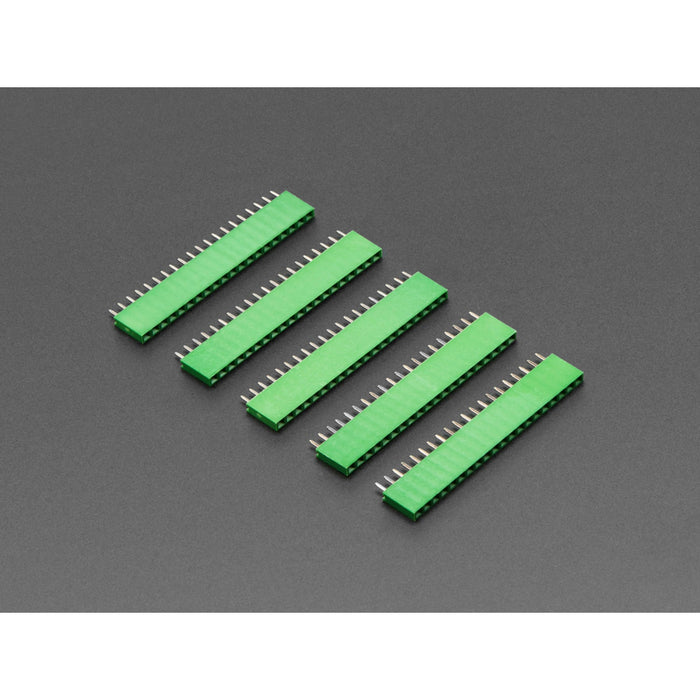 20-pin 0.1 Female Header - Green - 5 pack