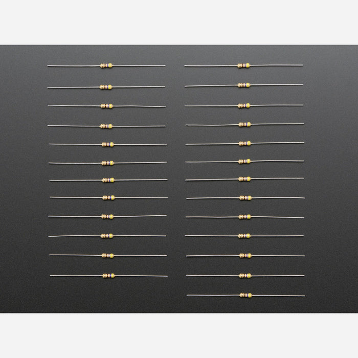 Through-Hole Resistors - 470 ohm 5% 1/4W - Pack of 25