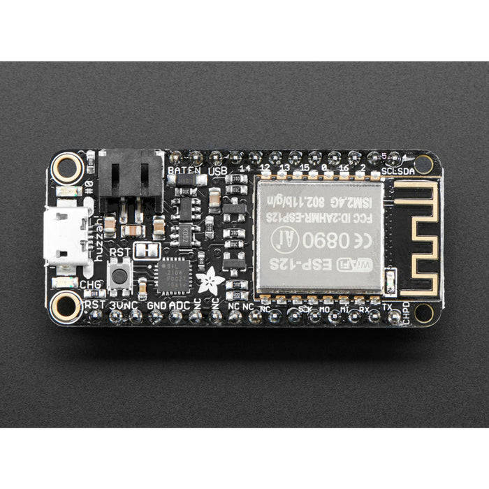 Assembled Adafruit Feather HUZZAH with ESP8266 WiFi With Headers