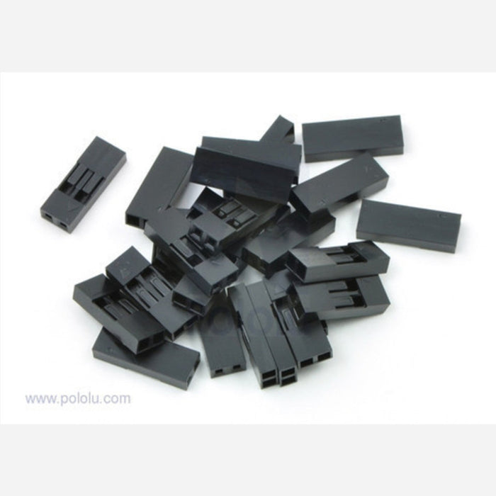 0.1 (2.54MM) CRIMP CONNECTOR HOUSING: 1X2-PIN (SINGLE UNIT)