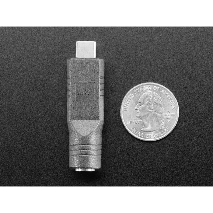 2.1mm 5VDC Barrel Jack to USB C Adapter
