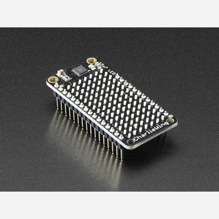 Adafruit 15x7 CharliePlex LED Matrix Display FeatherWing - Yellow