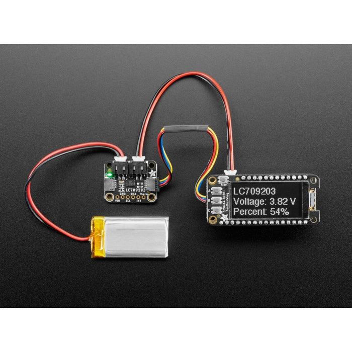 Adafruit LC709203F LiPoly / LiIon Fuel Gauge and Battery Monitor - STEMMA JST PH QT / Qwiic
