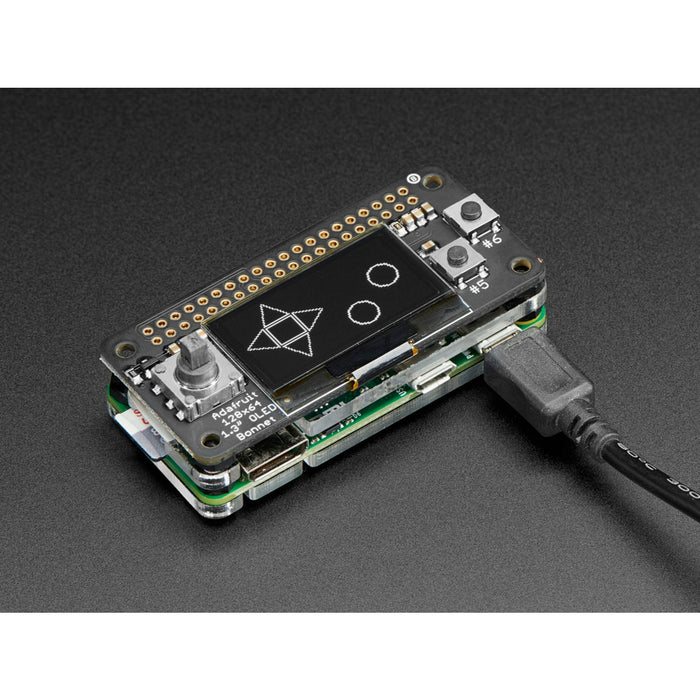 Adafruit 128x64 OLED Bonnet for Raspberry Pi