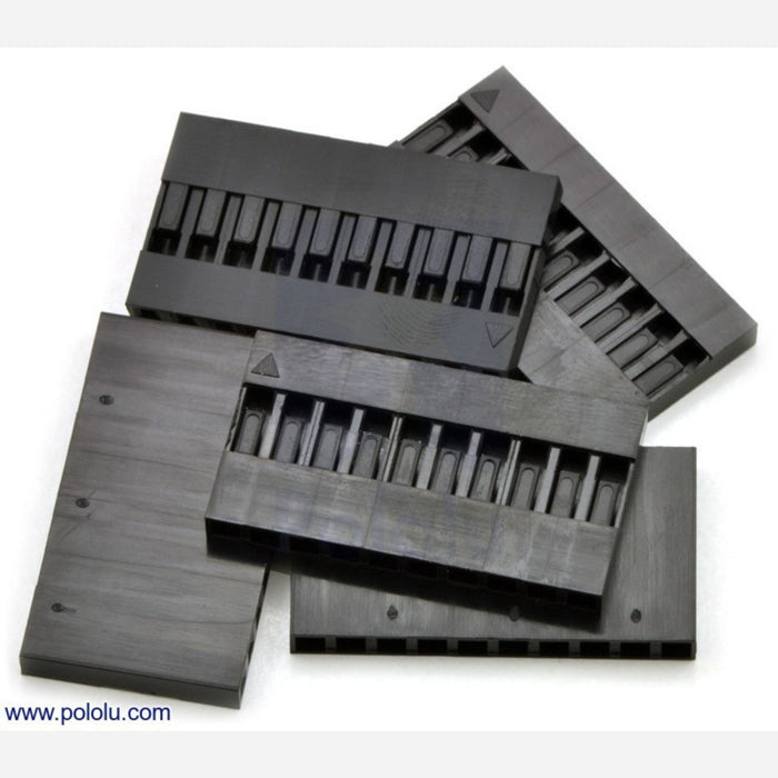 0.1 (2.54mm) Crimp Connector Housing: 1x10-Pin 5-Pack