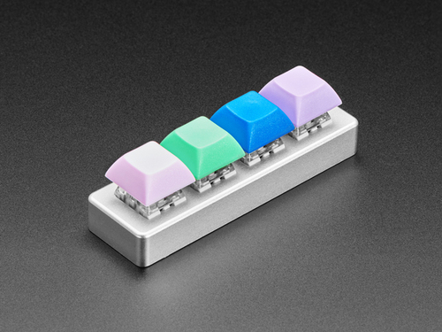 Four Key Silver Aluminum Keypad Shell Enclosure