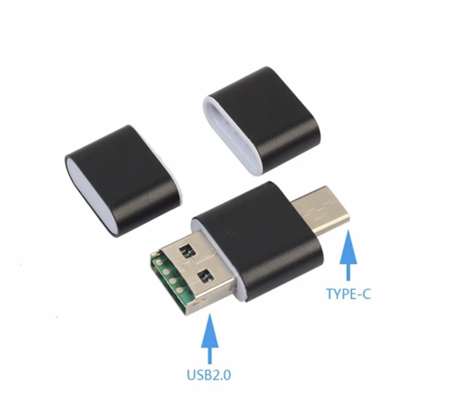SD Card Reader USB 2.0 and USB-C
