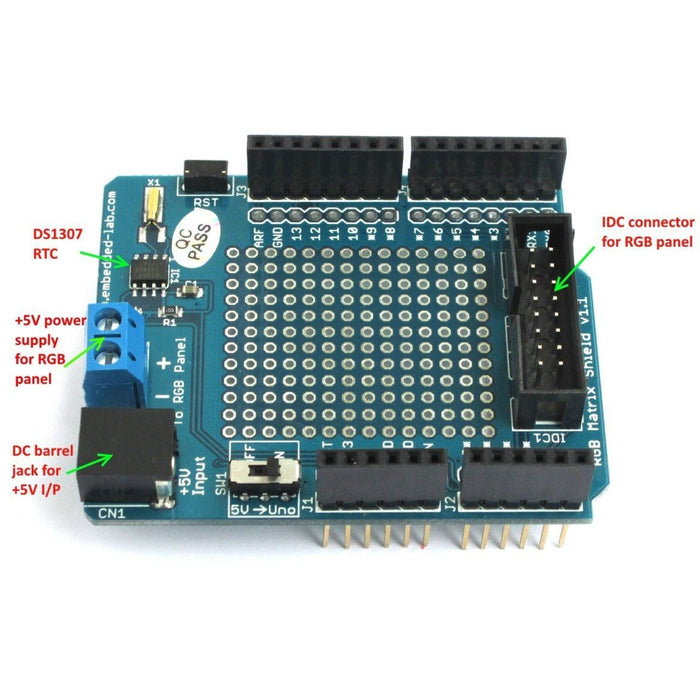16x32 RGB LED Panel Driver Shield
