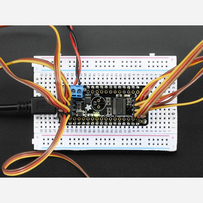 8-Channel PWM or Servo FeatherWing Add-on For All Feather Boards
