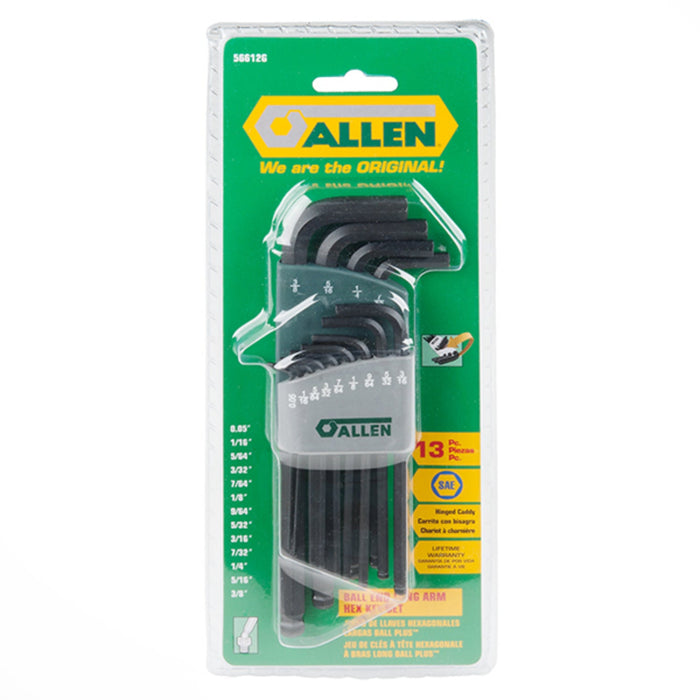 Hex Key Set - SAE (Ball End, 13 Pieces)