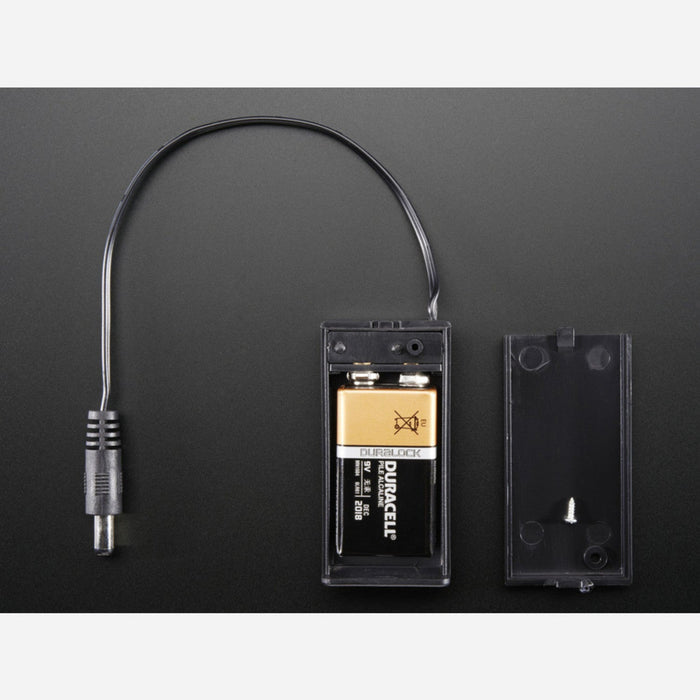 9V battery holder with switch  5.5mm/2.1mm plug