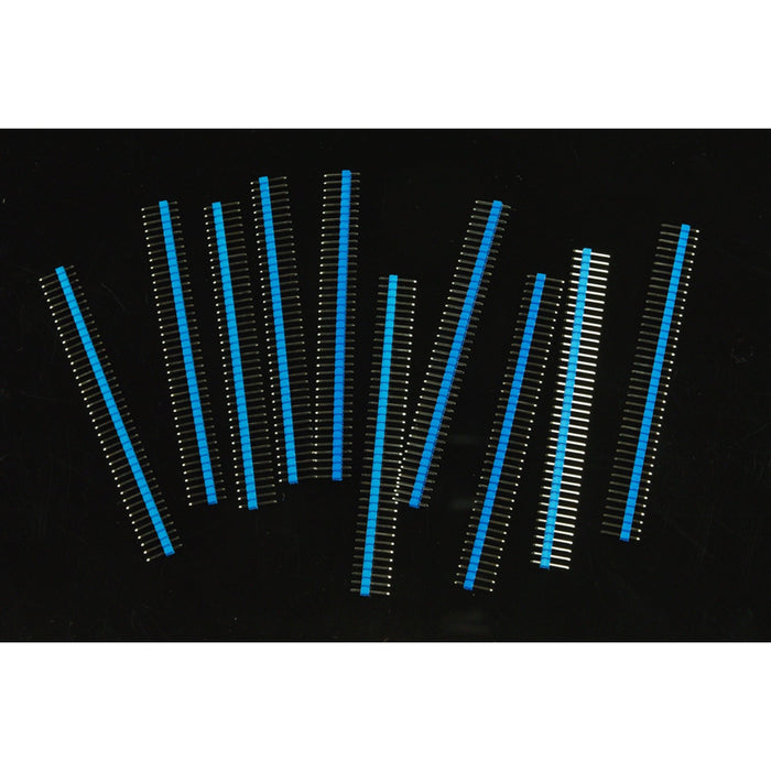 Arduino Male Pin Headers | 0.1 (2.54 mm) Straight Blue