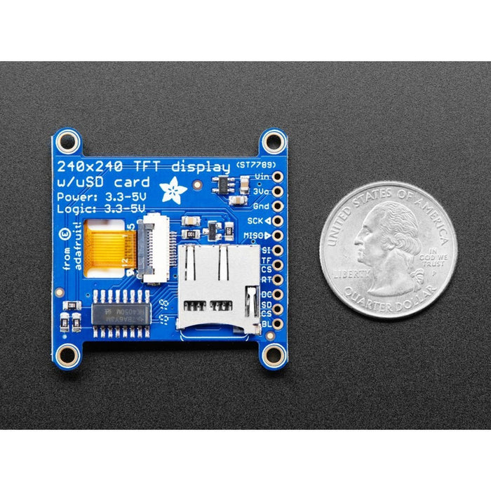 Adafruit 1.54 240x240 Wide Angle TFT LCD Display with MicroSD - ST7789