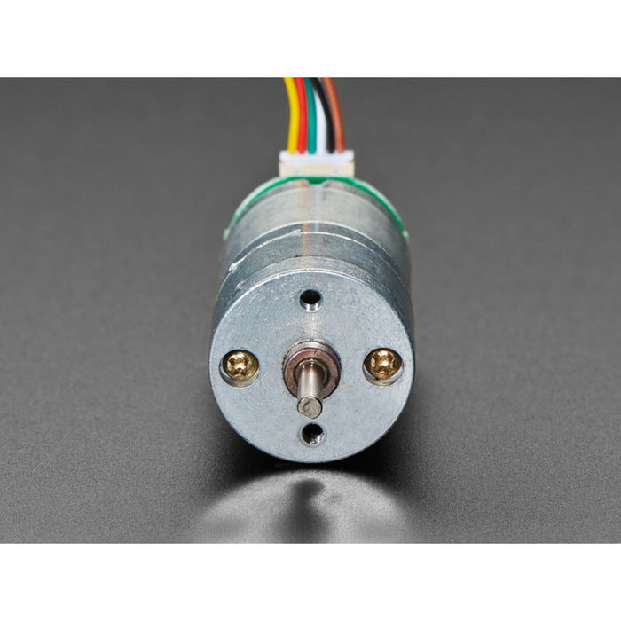 Geared DC Motor with Magnetic Encoder Outputs - 7 VDC 1:20 Ratio