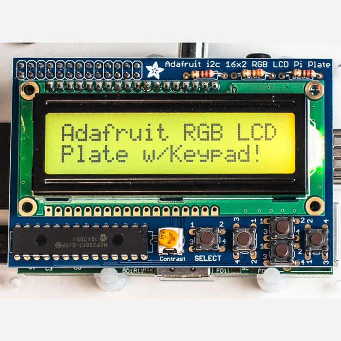 Adafruit RGB Positive 16x2 LCD+Keypad Kit for Raspberry Pi