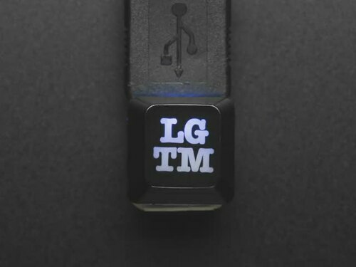 Etched Glow-Through Keycap with LGTM (Looks Good To Me) Acronym