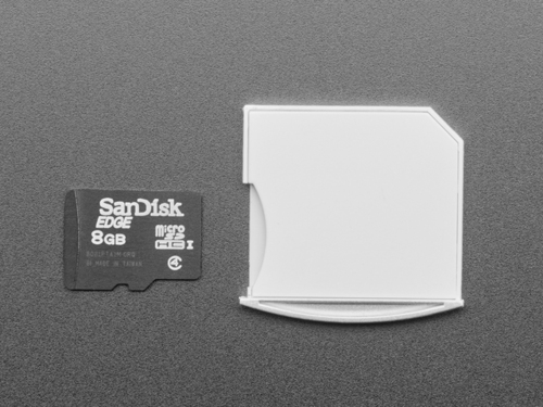 White Shortening microSD to SD Card Adapter