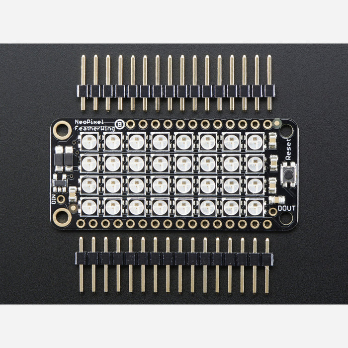 NeoPixel FeatherWing - 4x8 RGB LED Add-on For All Feather Boards