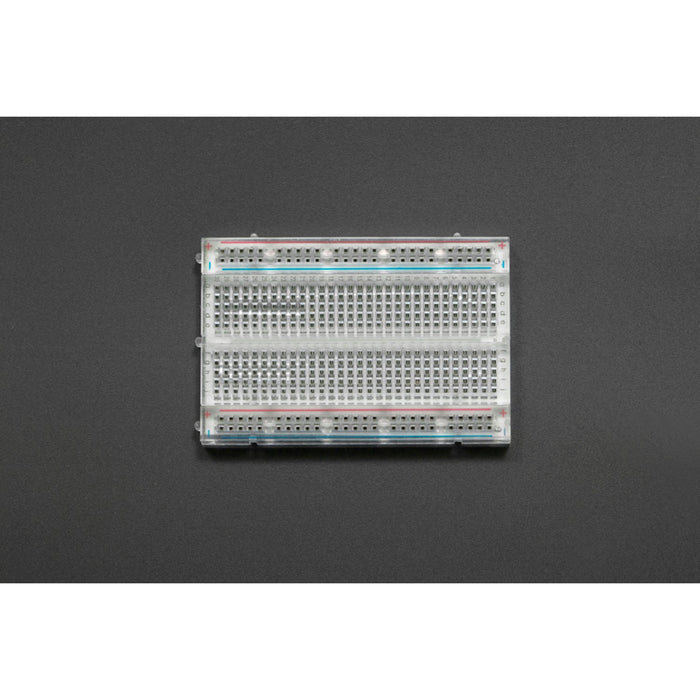 400 TIE POINT INTERLOCKING SOLDERLESS BREADBOARD - Crystal