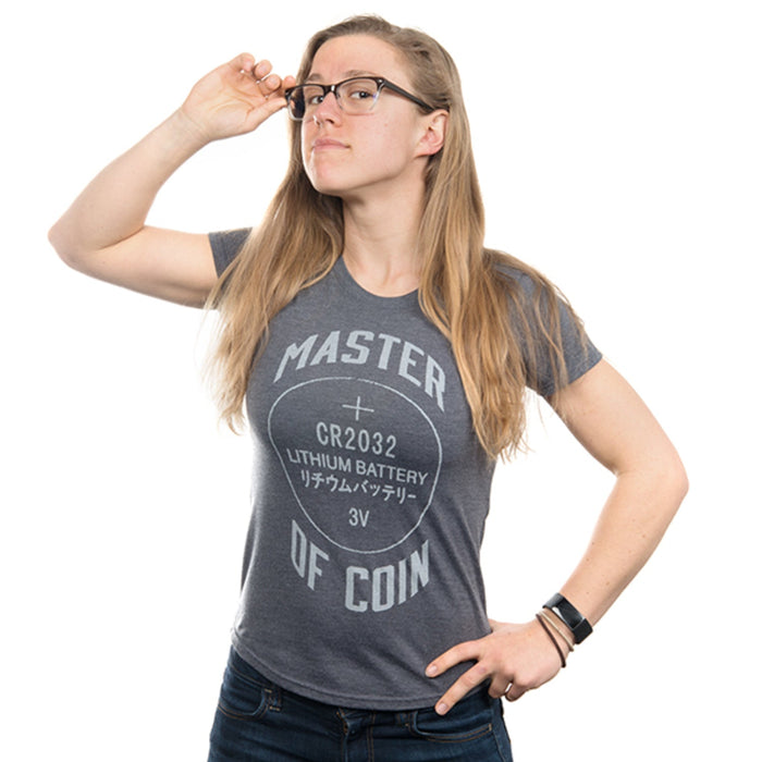 Master of Coin Women's Shirt - XL (Gray)
