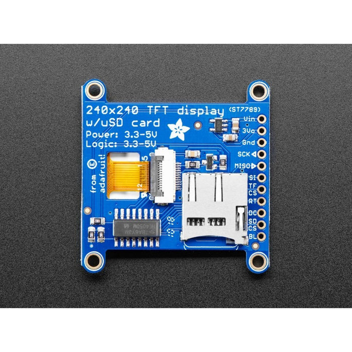 Adafruit 1.54 240x240 Wide Angle TFT LCD Display with MicroSD - ST7789