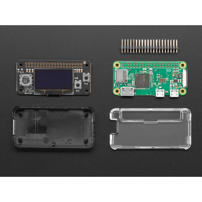 OLED Bonnet Pack for Raspberry Pi Zero - Includes Pi Zero W