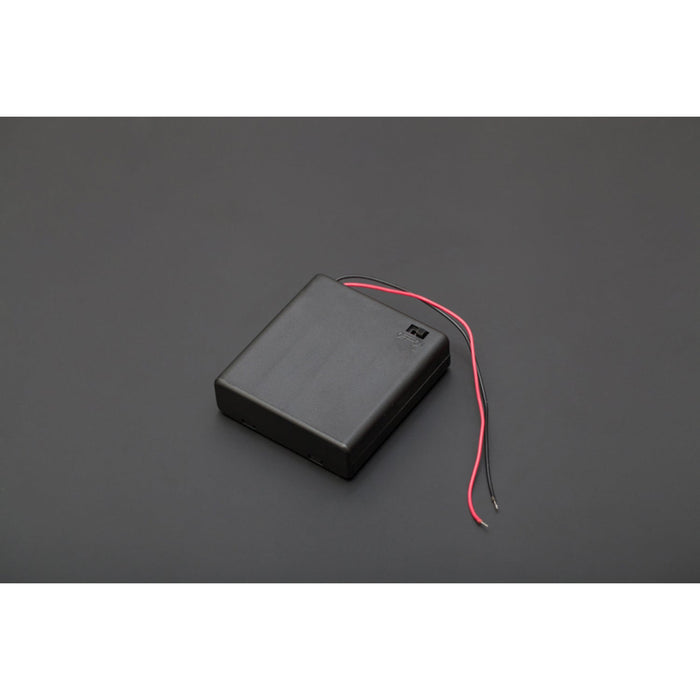4xAA battery holder (square with cover)