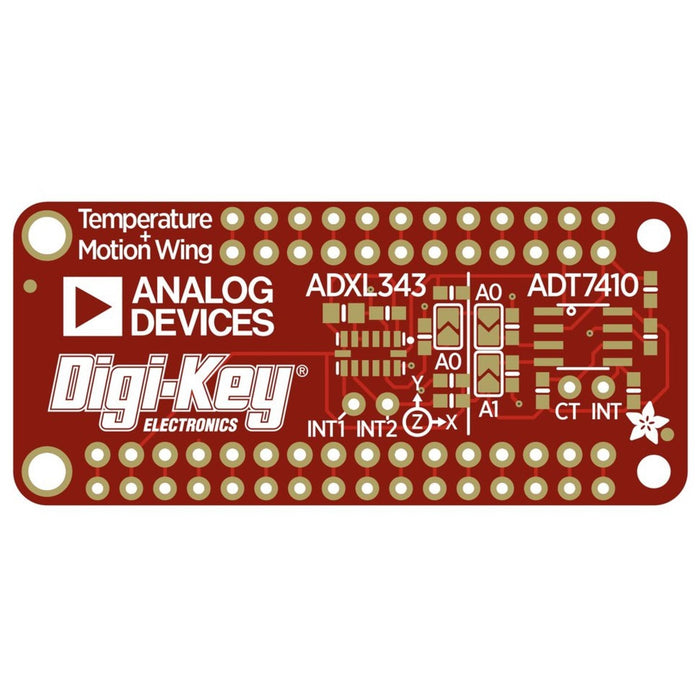 Adafruit ADXL343 + ADT7410 Sensor FeatherWing
