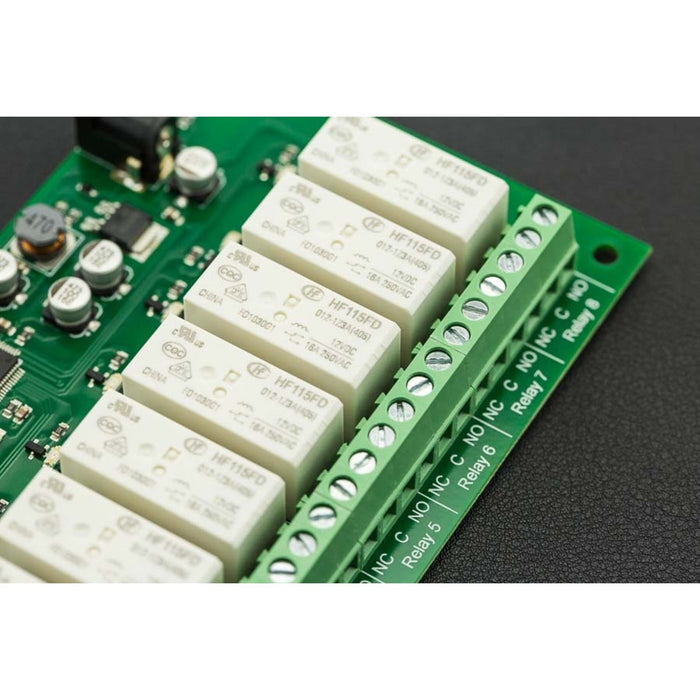 Ethernet Controlled 8 Channel Relay 16A