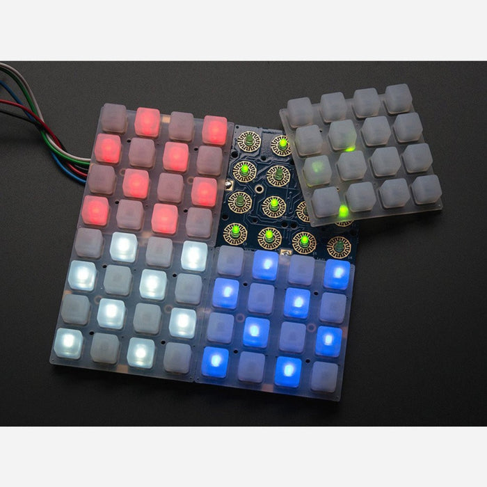 Adafruit Trellis Monochrome Driver PCB for 4x4 Keypad  3mm LEDs