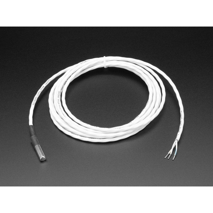 High Temp Waterproof DS18B20 Digital Temperature Sensor - 3m long